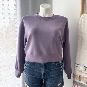 Lululemon Perfectly Oversized Cropped Crew SoftstremeDusky Lavender Women’s 6
